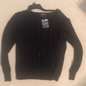 Black button up sweater never worn